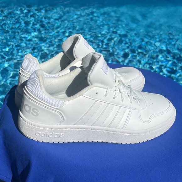 Adidas Hoops 2.0 White Sneakers - Picture 2 of 9